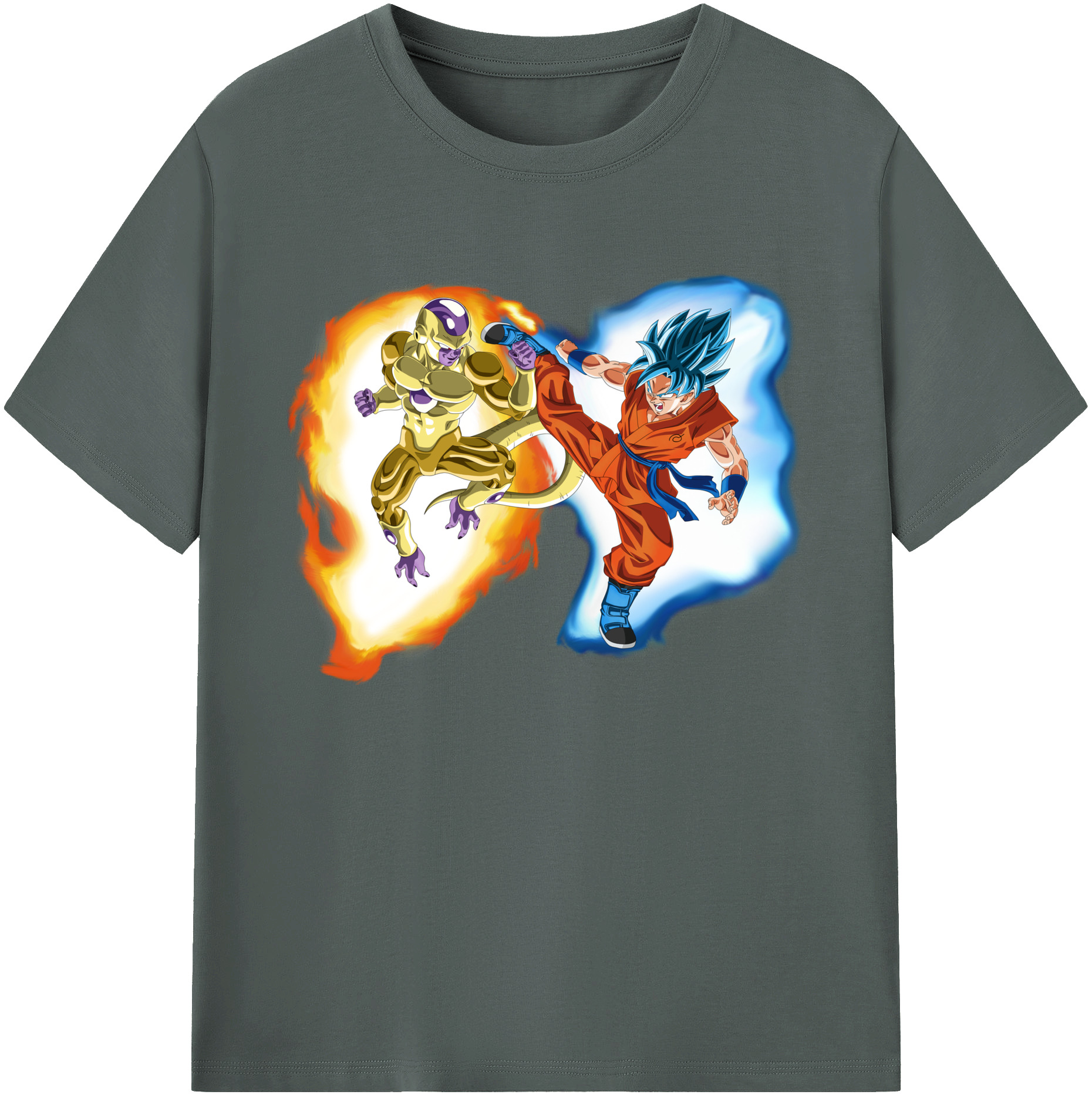（画像用） ドラゴンボール フリーザ DRAGON BALL Frieza 綿100％ メンズ半袖Tシャツ｜肌触りやわらか＆通気性
